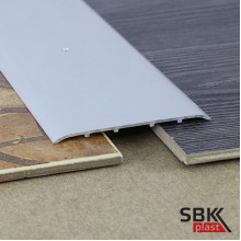 ПО-100 порог алюминиевый гладкий с отверстиями шириной 100мм